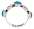 Southwest Sterling Silver Turquoise Stackable Ring Size 6-1/4 UX34677